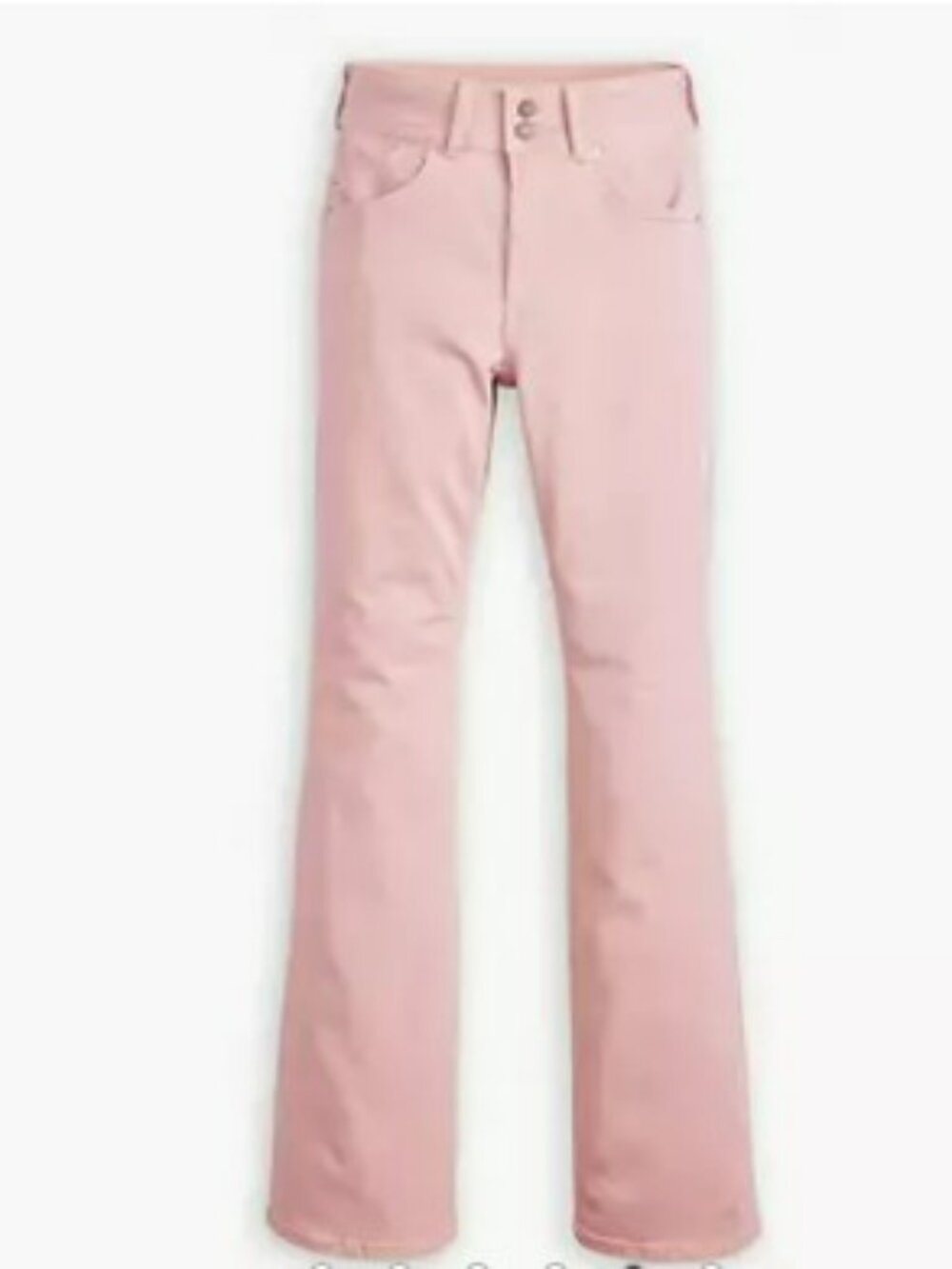 Levi’s 726 Flare Jeans Blush Pink High Rise Stretch Denim W28 L32 New W/O tags